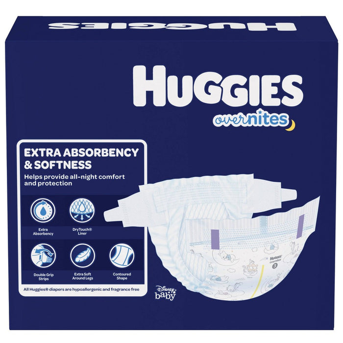Huggies Overnites Nighttime Diapers Super Pack - Size 4 (58ct)