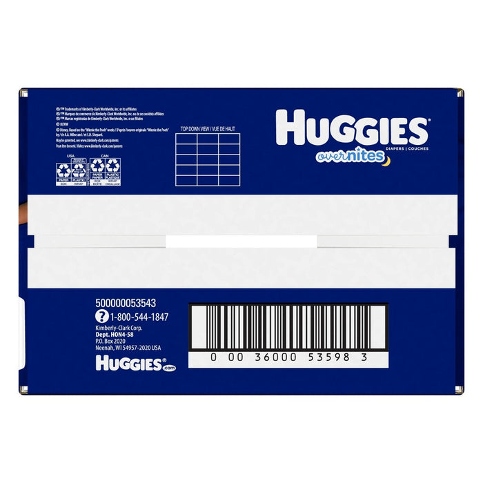 Huggies Overnites Nighttime Diapers Super Pack - Size 4 (58ct)