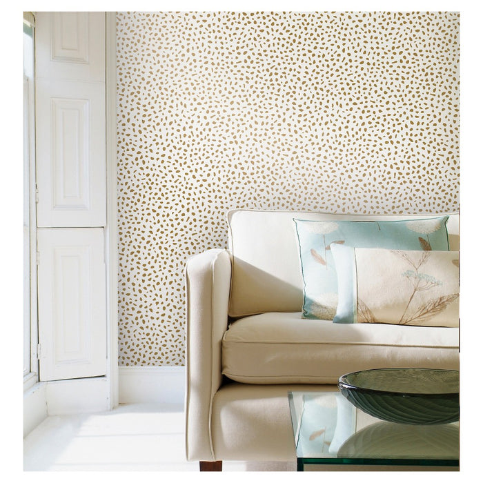 Speckled Dot Peel & Stick Wallpaper Metallic Gold - Opalhouse