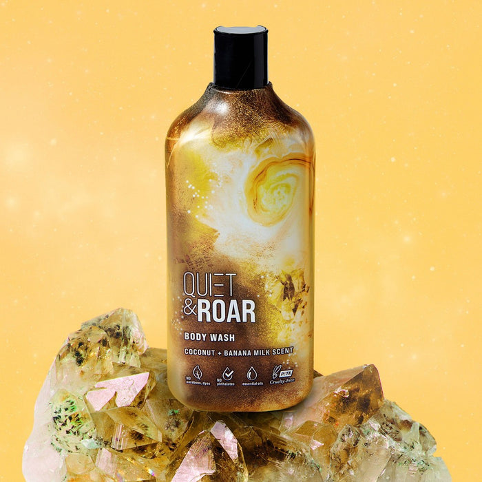 Quiet & Roar Coconut & Banana Body Wash made with Essential Oils-16 oz