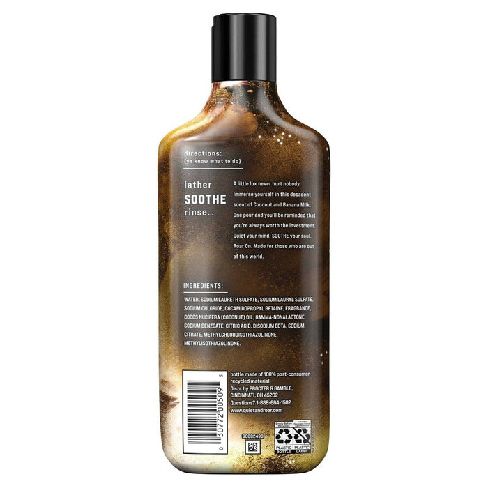 Quiet & Roar Coconut & Banana Body Wash made with Essential Oils-16 oz