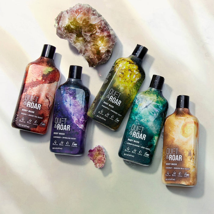 Quiet & Roar Coconut & Banana Body Wash made with Essential Oils-16 oz