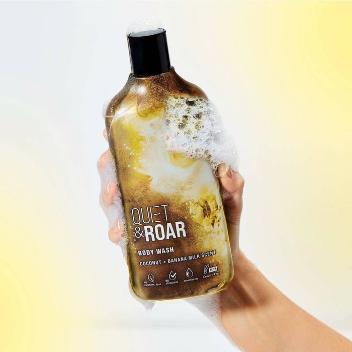 Quiet & Roar Coconut & Banana Body Wash made with Essential Oils-16 oz