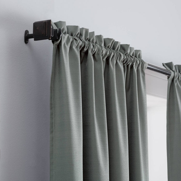 84"x42" Braxton Thermaback Blackout Curtain Panel Gray - Eclipse