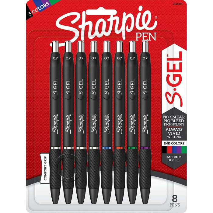 Sharpie 8pk Gel Pens S-Gel 0.7mm Multicolor