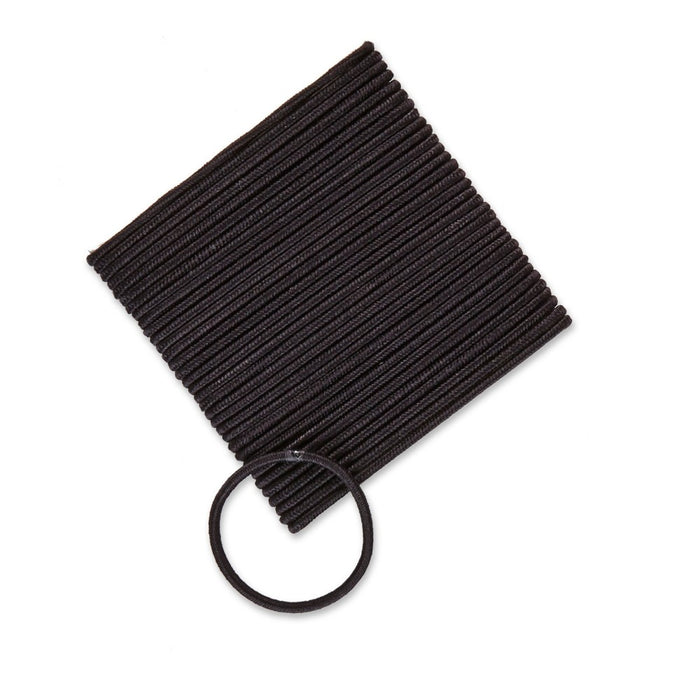 scunci Small  No Damage Elastics - Black - 2mm/34ct6