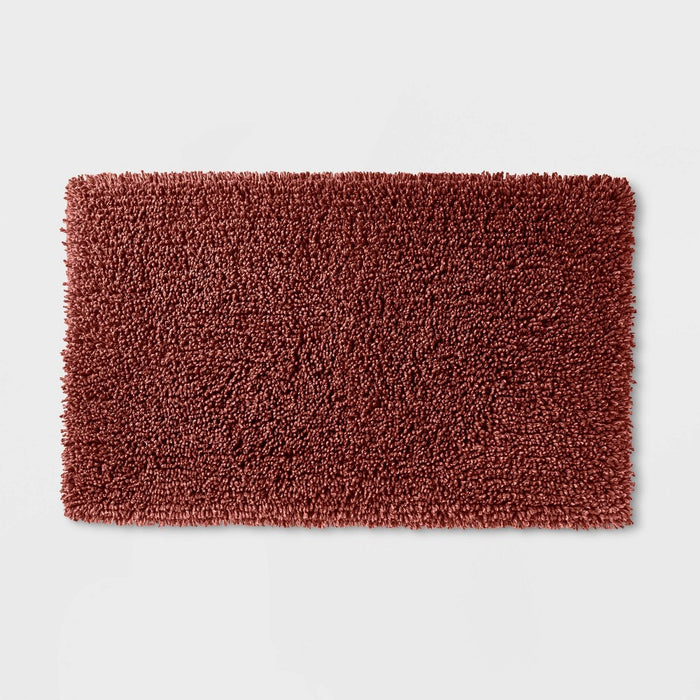 21"x34" Melange Looped Bath Rug Clay - Casaluna