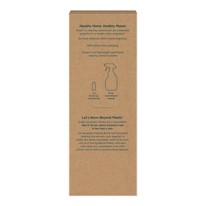 Grove Co. Reusable Cleaning Glass Spray Bottle with Silicone Sleeve - Polished Gray - 1ct