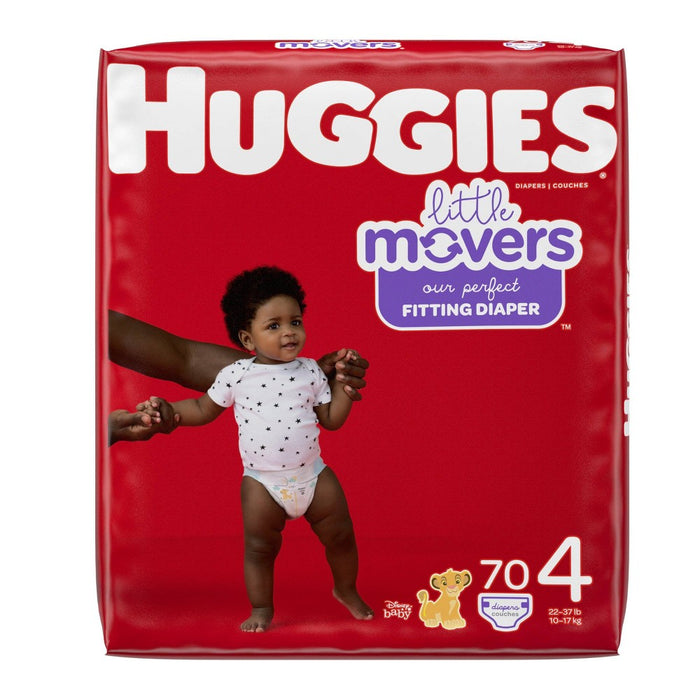 Huggies Little Movers Baby Disposable Diapers - Size 4 - 140ct