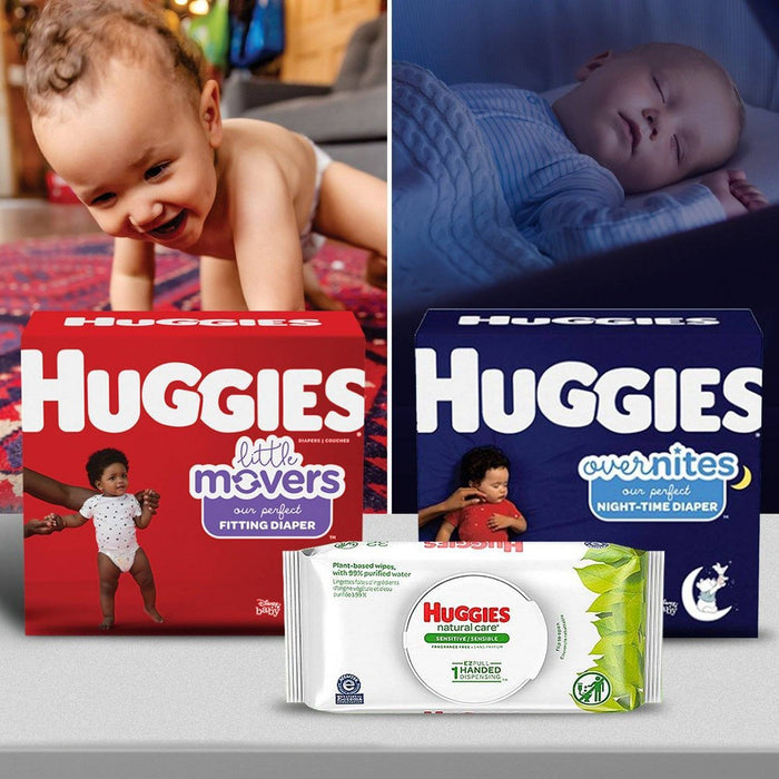 Huggies Little Movers Baby Disposable Diapers - Size 4 - 140ct