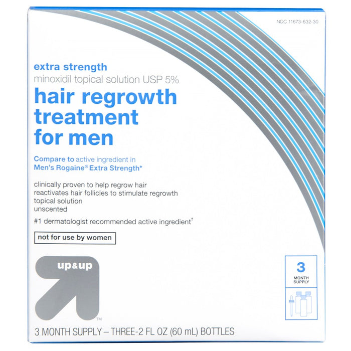 Extra Strength Minoxidil Hair Regrowth Treatment for Men - 1 kit - Up&Up