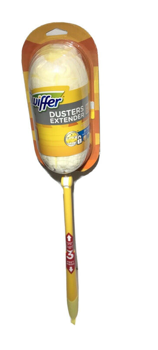 Swiffer Dusters Extendable Handle 3ft Long Dusting Kit 3 Extra Heads Heavy Duty