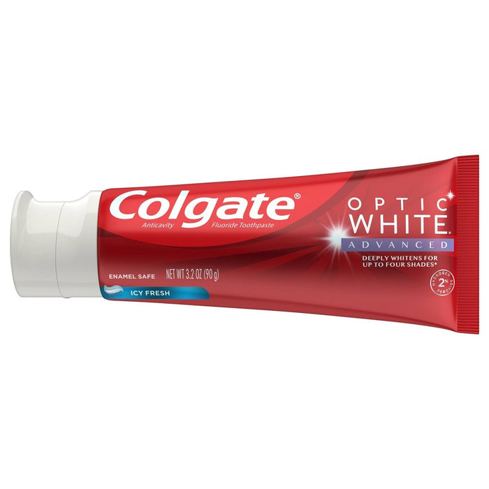 Colgate Optic White Advanced Teeth Whitening Toothpaste - Icy Fresh - 3.2oz/2pk