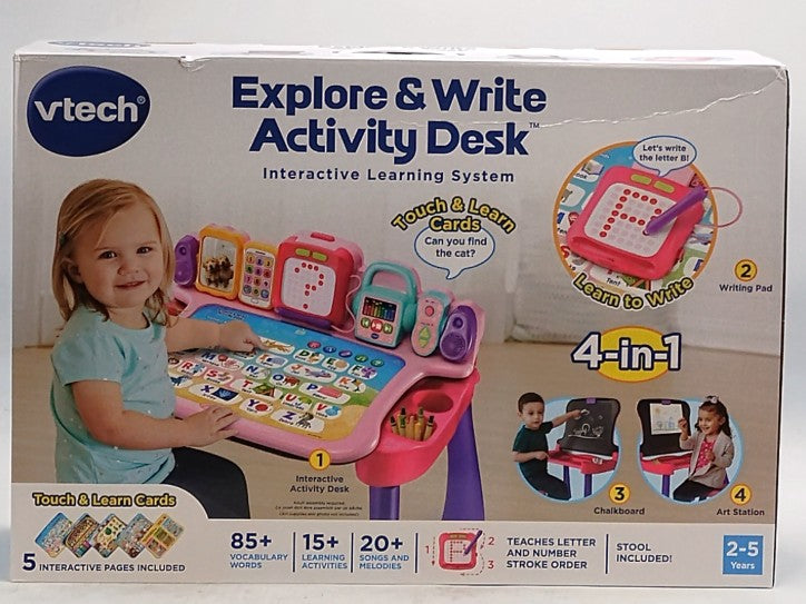 VTech Explore and Write Activity Desk - Pink - SEE DETAILS (LOCAL PICKUP ONLY)