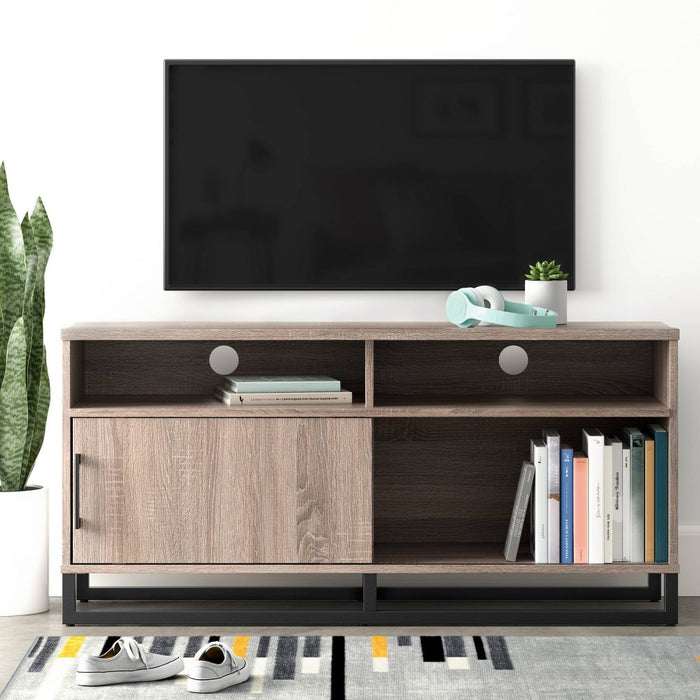 Mixed Material TV Stand for TVs up to 54" Gray - Room Essentials (LOCAL PICKUP ONLY)