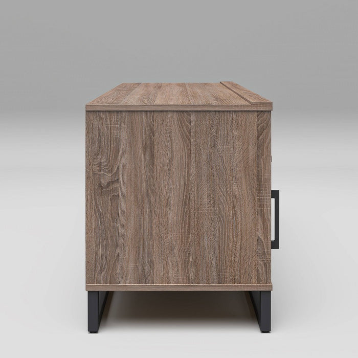 Mixed Material TV Stand for TVs up to 54" Gray - Room Essentials (LOCAL PICKUP ONLY)