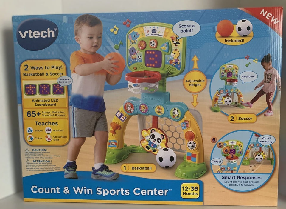 VTech Count & Win Sports Center Basketball Soccer Toddler Kids Learning Game Fun