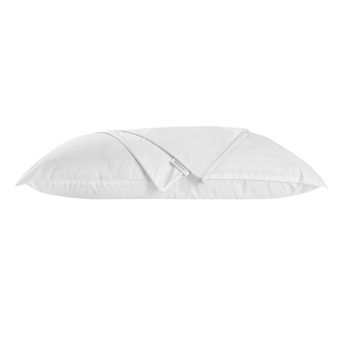 AllerEase 2-Pack Waterproof Pillow Protector - White (Standard/Queen)