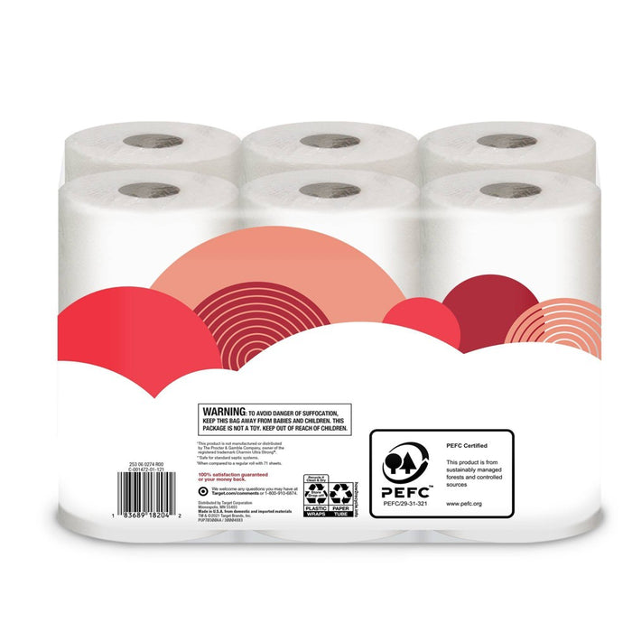 Premium Ultra Strong Toilet Paper - 12 Mega Rolls - up & up