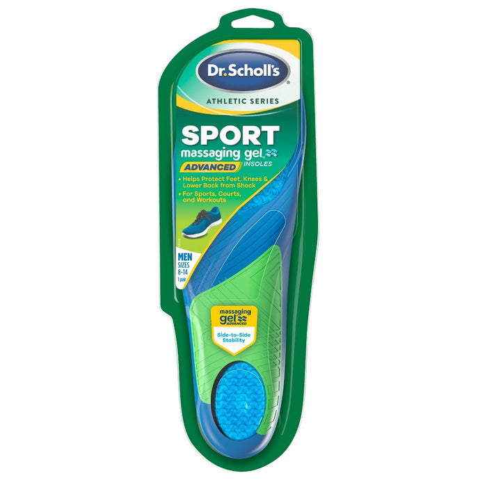Dr. Scholl's Athletic Series Sport Massaging Gel Advanced Insoles for Men - 8-14