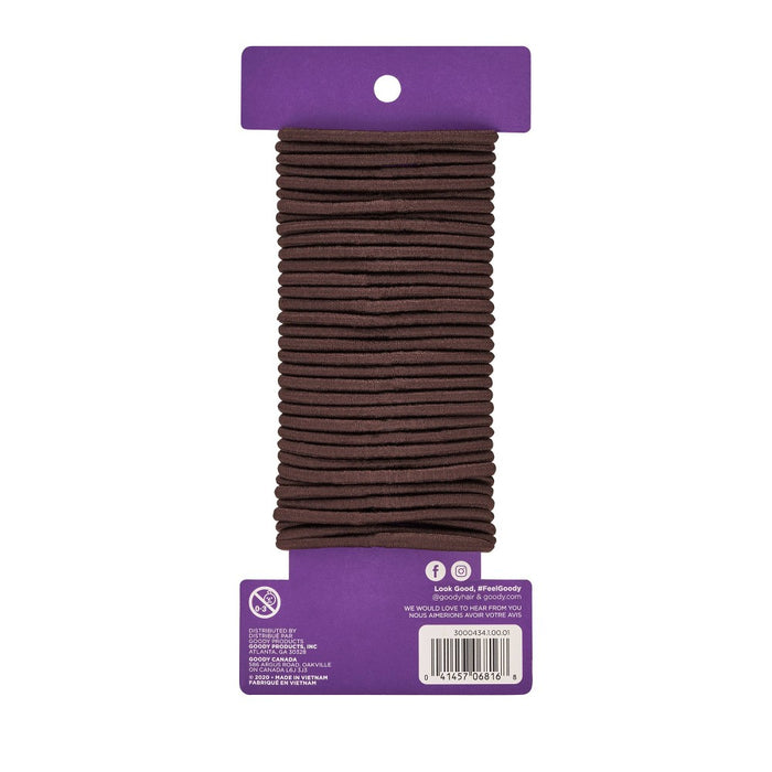 Goody Ouchless Elastics - Brown - 37ct