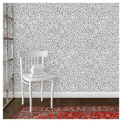 Speckled Dot Peel & Stick Wallpaper Black - Opalhouse