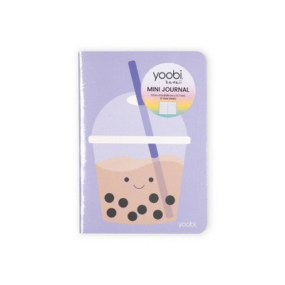 Yoobi Kawaii Journal 3.5"x5" Mini Purple Boba Tea