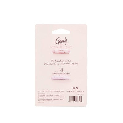 Goody x LoveShackFancy Small Claw Clips - Rosa Beaux and English Ivy - 2ct - Pink