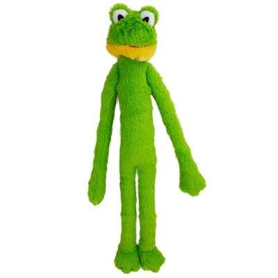 Multipet Minipet Swingin Slevin Frog Plush Dog Toy