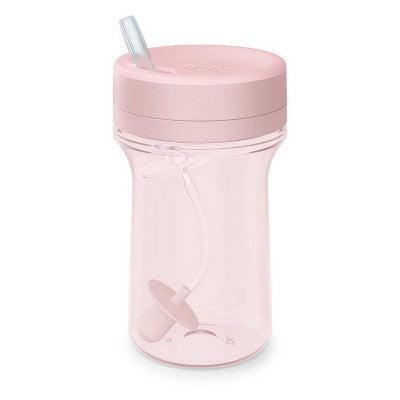 NUK for Nature Everlast Weighted Straw Cup - Pink - 10oz