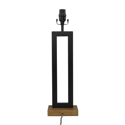 Weston Window Large Lamp Base Black - Threshold: ETL Listed, No Assembly, Fits Large Lampshades