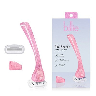 Billie Handle with Magnetic Holder Women 5 Blade Refills Reusable Razor