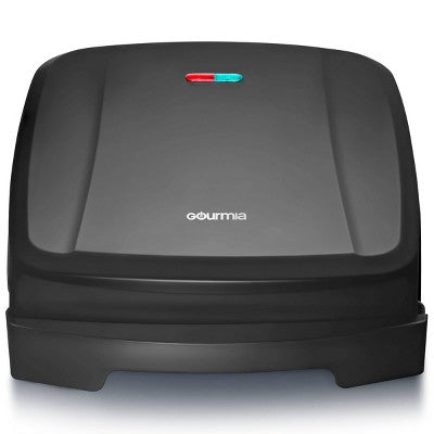 Gourmia 4-Serving Multi-Use Contact Grill & Panini - Black