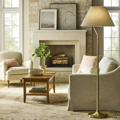 Brass Metal Stem Floor Lamp - Threshold designed with Studio McGee (LOCAL PICKUP ONLY)