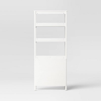 72" Bookcase Open Top with Storage Traditional and Classic White - Room Essentials (LOCAL PICKUP ONLY)