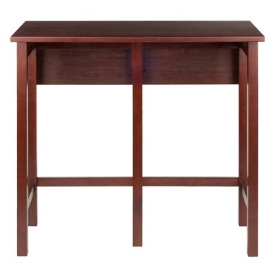 Lynnwood High Drop Leaf Dining Table Antique Walnut - Winsome: Solid Wood, Bar-Height, Rectangular (LOCAL PICKUP ONLY)