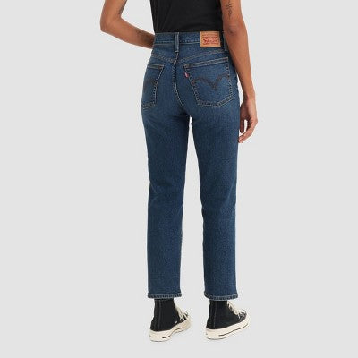 Levi's Women's High-Rise Wedgie Straight Cropped Jeans - Indigo Here We go 28