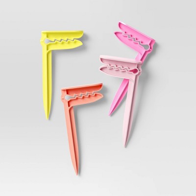 4pk Towel Clips Warm Colorway - Sun Squad