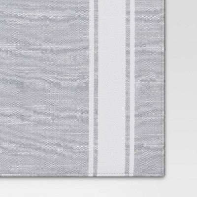 Cotton Striped Placemat Gray - Threshold