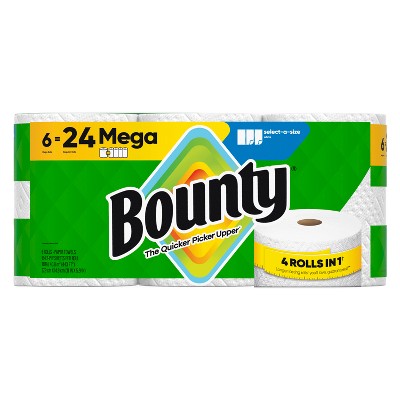Bounty Select-A-Size Paper Towels - 6 Mega Rolls (LOCAL PICKUP ONLY)