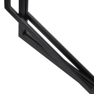 LuxenHome Black Metal Hexagon Frame Wall Accent Mirror for Bathroom & Vanity (LOCAL PICKUP ONLY)