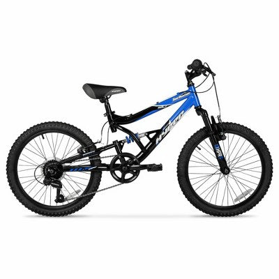 Hyper 20" Full Suspension Bear Mountain Bike - Black/Blue (LOCAL PICKUP ONLY)