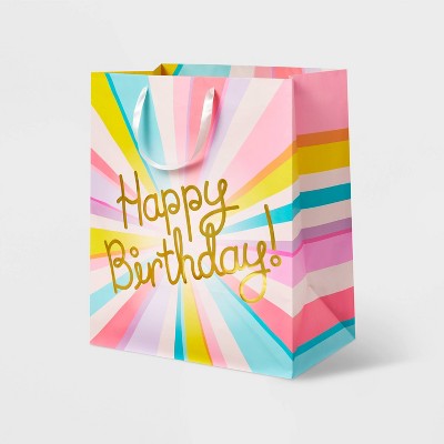 XLarge "Happy Birthday" Gift Bag - Spritz