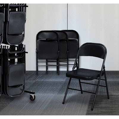 Peakform Metal Folding Chair Black (LOCAL PICKUP ONLY)