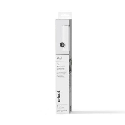 Cricut 4' Premium Vinyl Removable Matte - White: Craft Cutting Material for All Cricut Machines, 12" x 48"