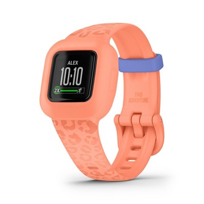 Garmin Vivofit Jr. 3 Kids Fitness Tracker - Peach Leopard
