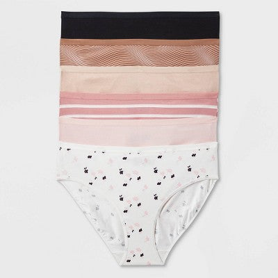 Women's 6pk Bikini Underwear - Auden Print Mix 3X