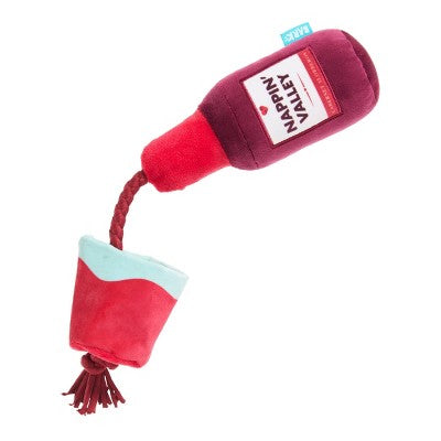 BARK Barkbuster Movie Night Nappin' Valley Whine Dog Food Shaped Plush Toy