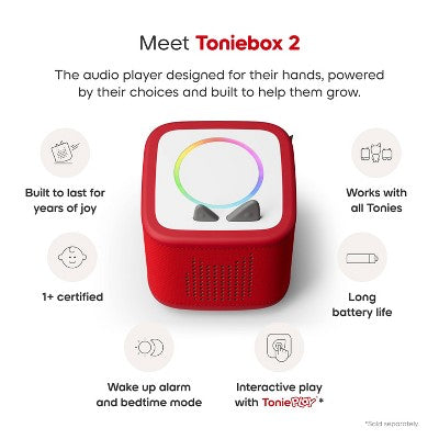 tonies PAW Patrol: Chase Toniebox 2 Starter Set - Sunset Red