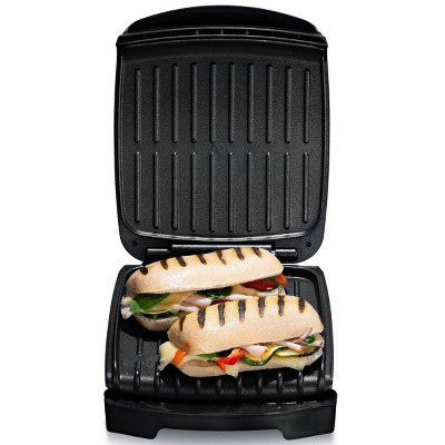Gourmia 4-Serving Multi-Use Contact Grill & Panini - Black